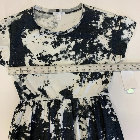 Abound Women's Short Cap Sleeve Raw Edge Crew‎ Neck T Shirt Mini Dress SZ XS NWT - Picture 9 of 11